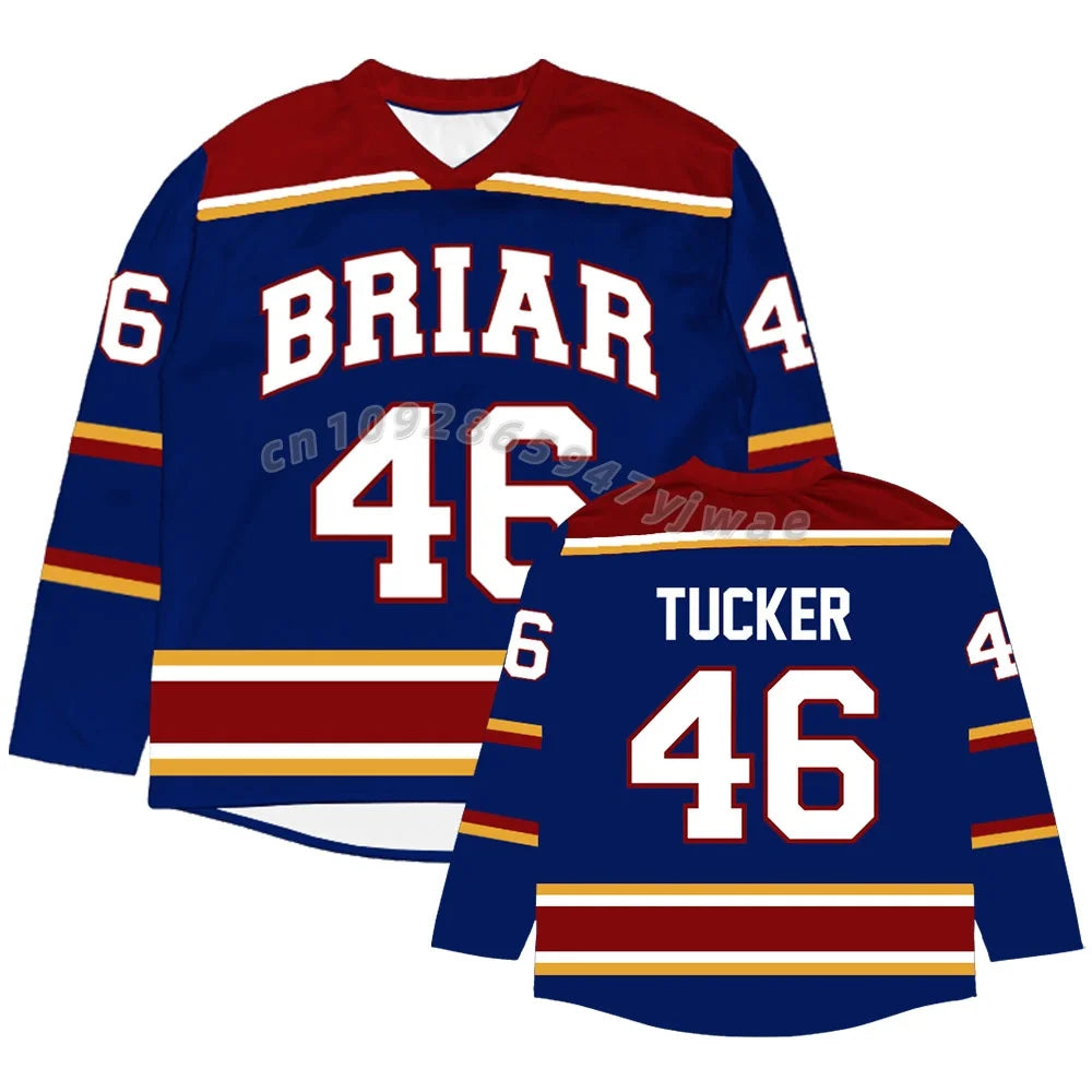 cosplay  Off Campus Briar University Jersey Graham 44 22 DI LAURENTIS 66 Tucker46 T-shirt  ice hockey Men Women cosplay t-shirt