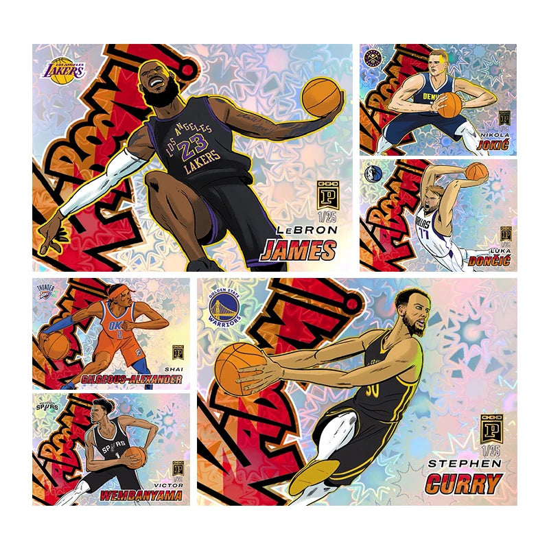 Homemade Diy Panini Basketball Star Card Anthony Edwards Nikola Jokic Curry Wembanyama Collection Card Toys Gift