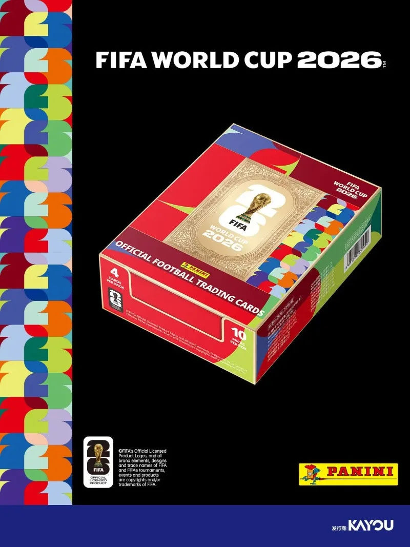 2026 FIFA X PANINI & KAYOU Official World Cup Extraordinary Trading Cards Messi Mbappé Haaland Yamal Star Collectible Cards Gift