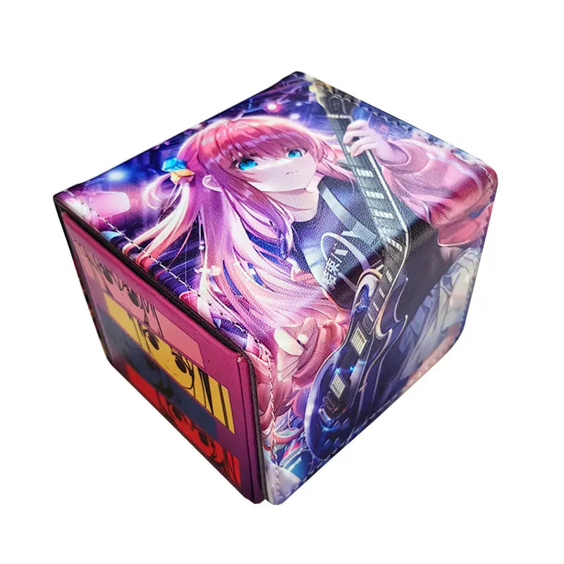 100+ PU Anime Cards Storage Box Deck Board Game TCG Cards Box Protector Bag for MGT/Pkm/Yu-gi-oh/Trading Card Collecting Game