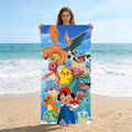 1pc Extra Large Pokemon Microfiber Beach Towel, Quick Dry Lightweight, Yoga Camping Travel Outdoor Use