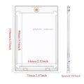 10pcs Card Case Holder 35pt Magnetic Card Holder for Trading Cards Hard Plastic Card Sleeves for MTG TCG Baseball Sports Cards