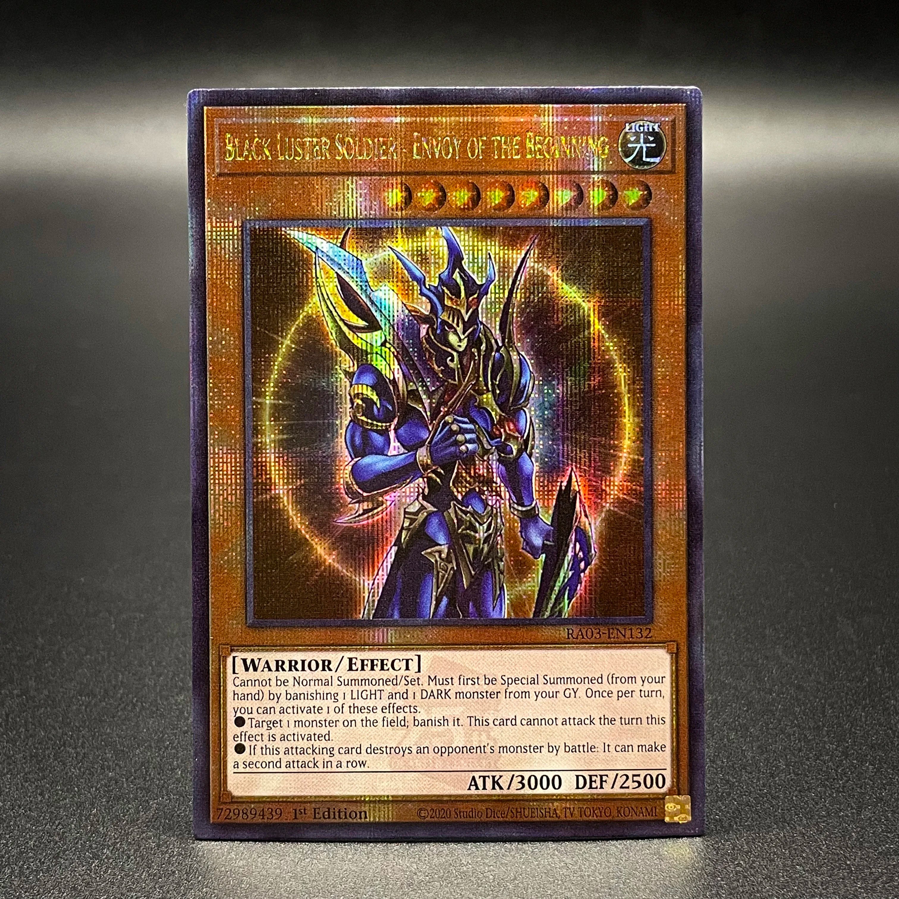 Yu-Gi-Oh! Card Dark Magician Of Chaos Platinum Secret Rare - RA03-EN134 ENVOY OF THE BEGINNING PRIMITE DRAGON TCG QCSCR Card