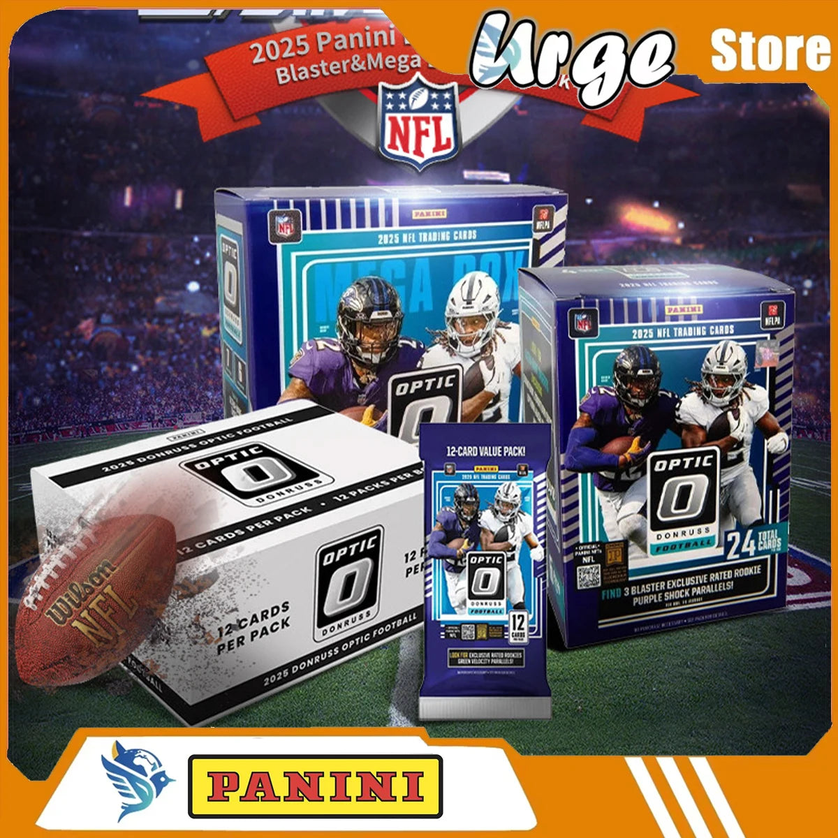 Panini 2026 NEW Donruss Optic NFL Trading Card Rugby Collection Official Periphery Surprise Gift Toy Collectibles Rare Boy