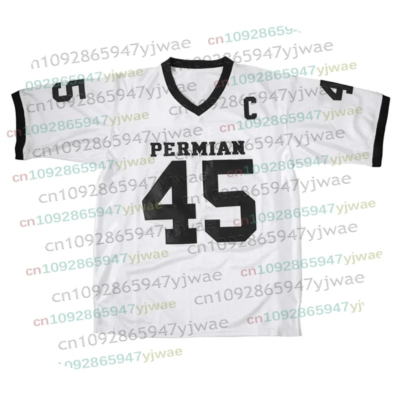 Permian 45 American Football Sport Jersey Shirt Summer Outdoor Sportswear Loose Clothes High Quality Women Men Beach Tshirt