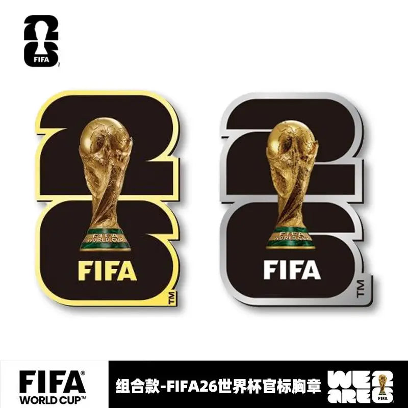FIFA Official 2026 World Cup Badge Metal Enamel Brooch Pin US Canada Mexico Souvenir Collectible Chest Pin Gift