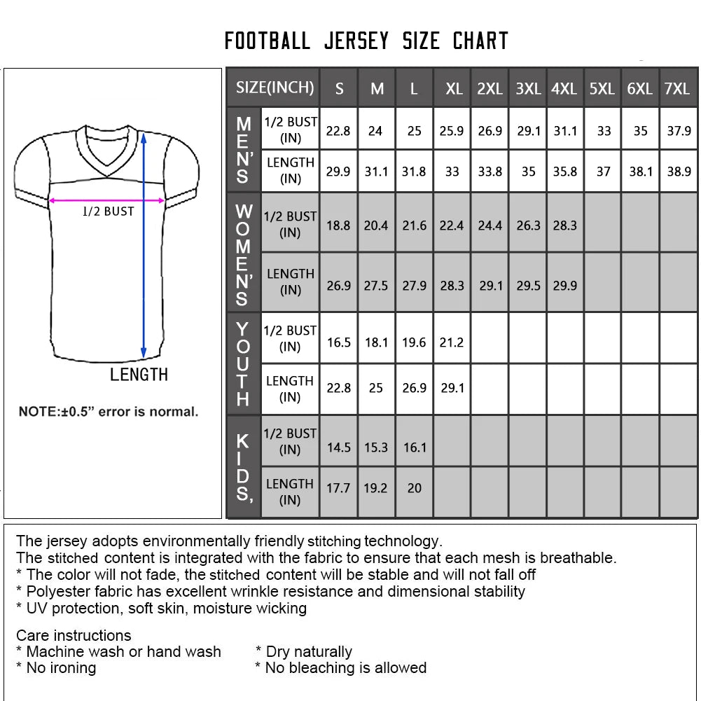 Custom American Football Jersey, Purple Football Shirt for Men Women Youth Kids, Personalized Print Team Name Number Fans Gift