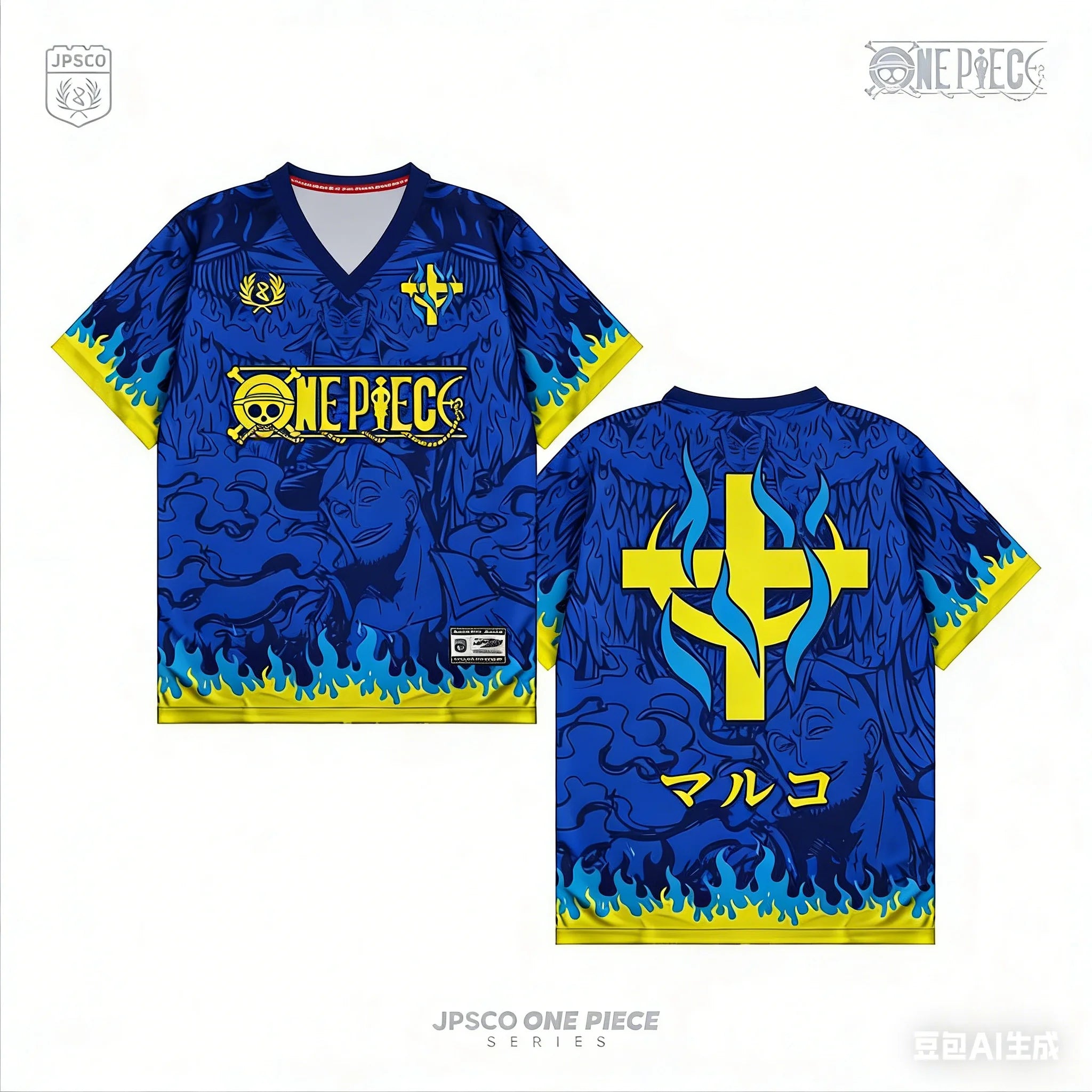 Fashion Vintage Retro Full Printing T-shirt Series Anime One Piece Anime Y2k Korean Style Kpop Baseball Hockey Unisex Tops Tees