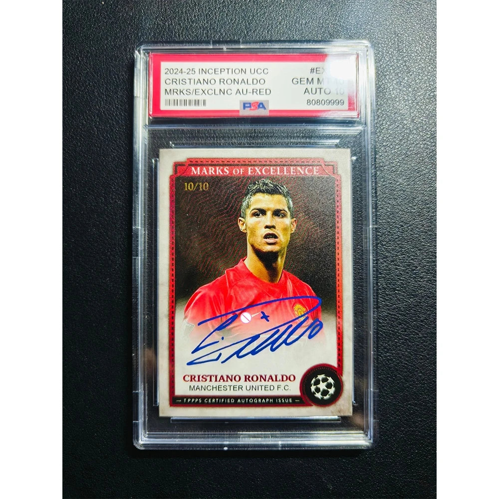 Soccer DIY Homemade Declan Rice Thierry Henry Beckham Cristiano Ronaldo Rated Collectible Card Brick Football Boy Festival Gift