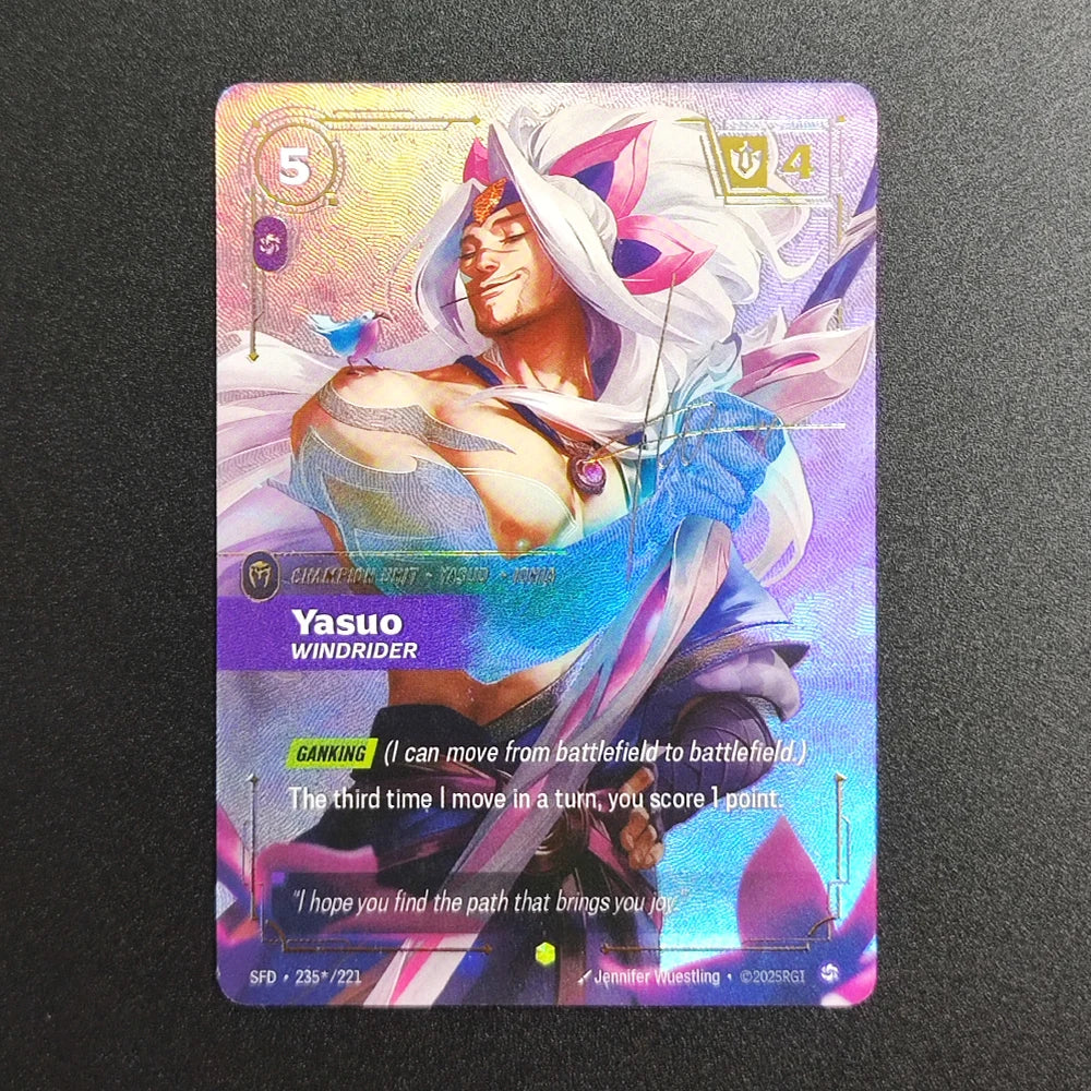 Proxy Riftbound League of Legends Spiritforged SFD Vayne Ahri Irelia Bard Teemo Yone Yasuo (Signature) Collection Game Card