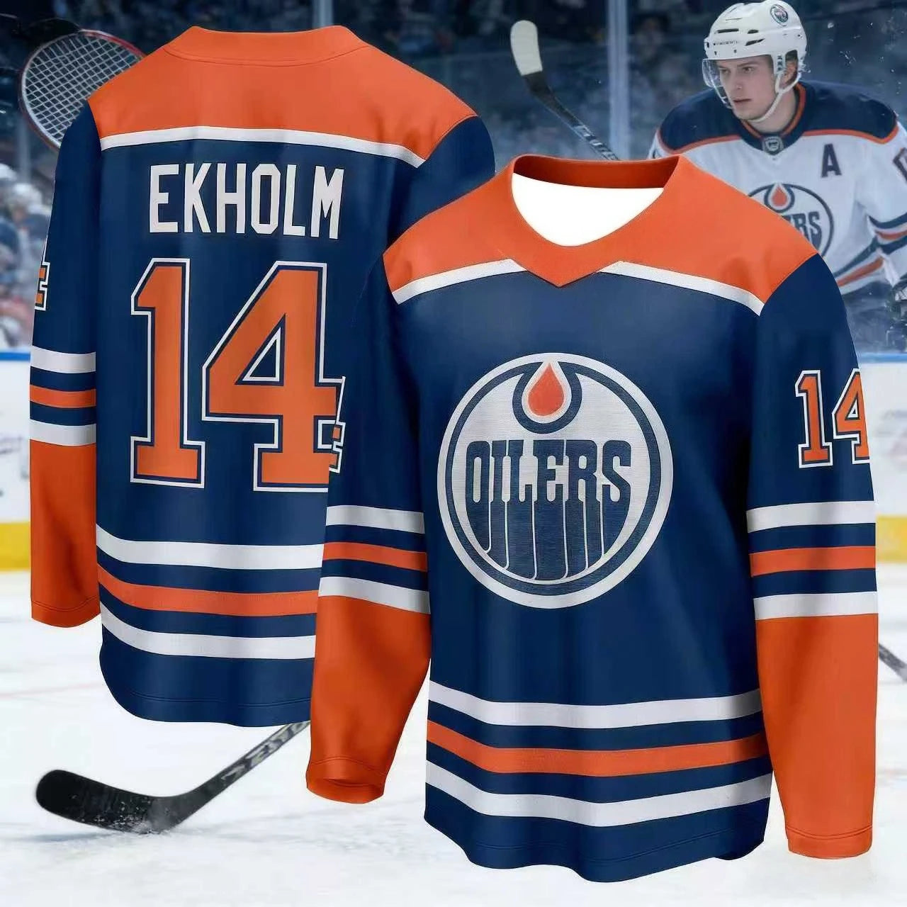 2026 Men's New Canadian Men's Ice Hockey Sport Shirt 3D Print Royal High-Grade Ball Game Long-Sleeved Shirt Kids
