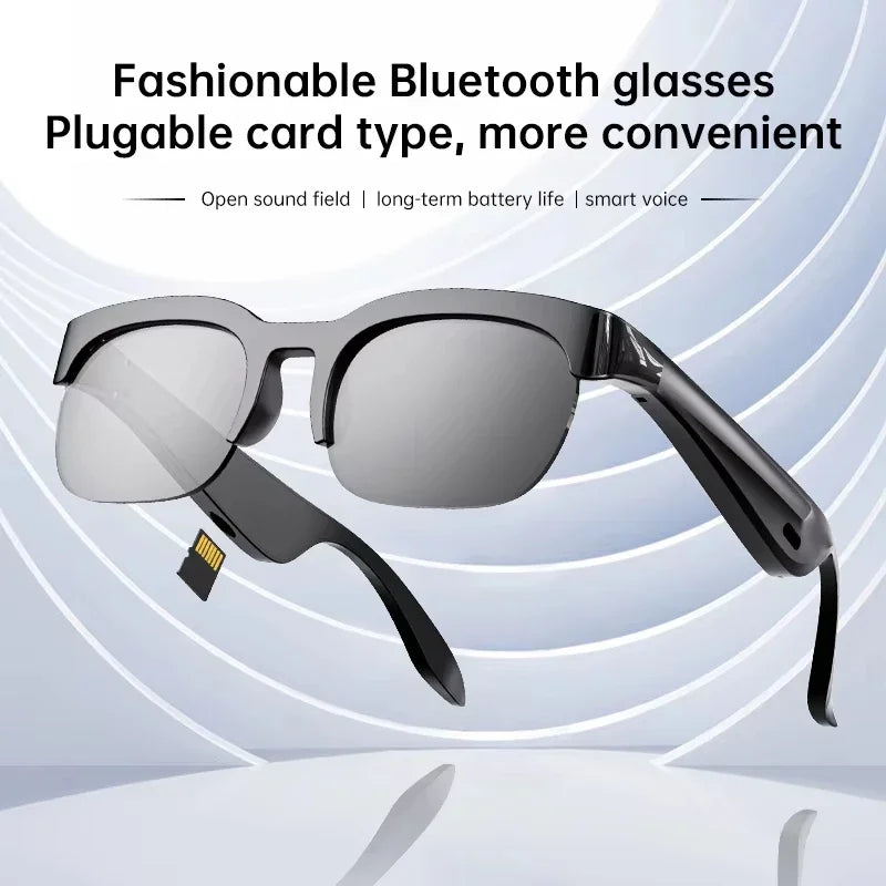 Lenovo HOT BT Audio Bone-Conduction Smart Glasses 150+ Language Real-Time Translation Music Glasses for Men Women Sports Running