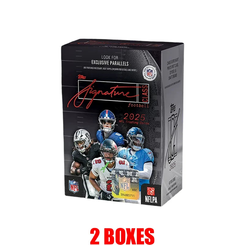 2025 Topps Signature Class NFL Football Card Mystery Box Genuine Trading Cards Game Toy Holiday Birthday Gifts for Man and Woman
