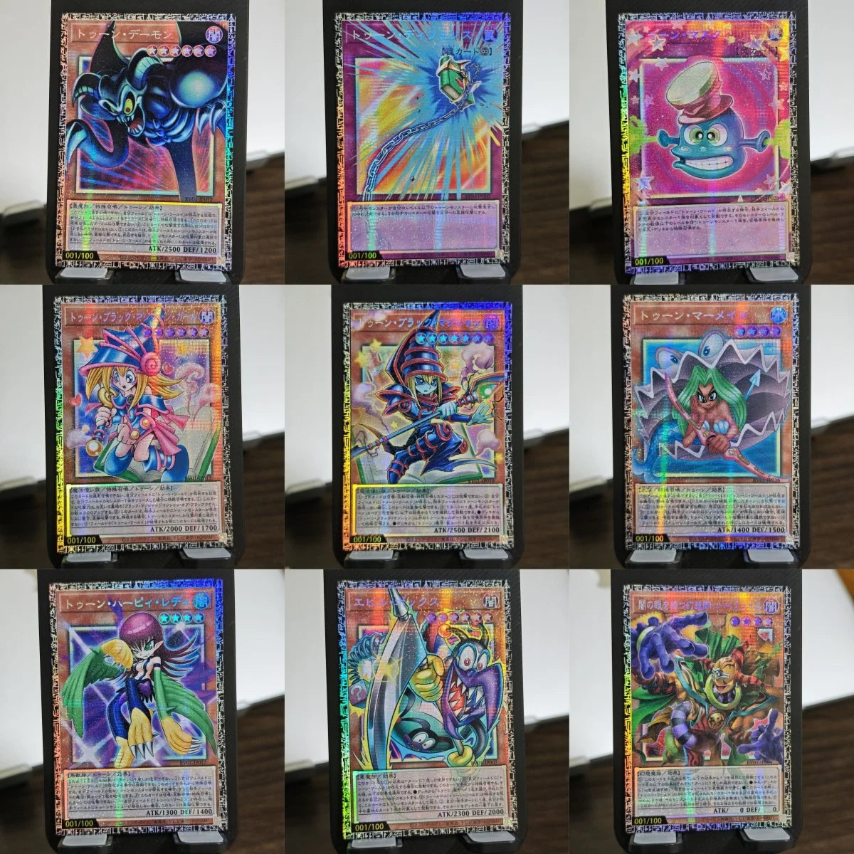 17models Yu-Gi-Oh! DIY Toon Dark Magician Girl Perfect World RV01 Pser Card Toon Dark Magician GMR-OF Limited Edition Game Card