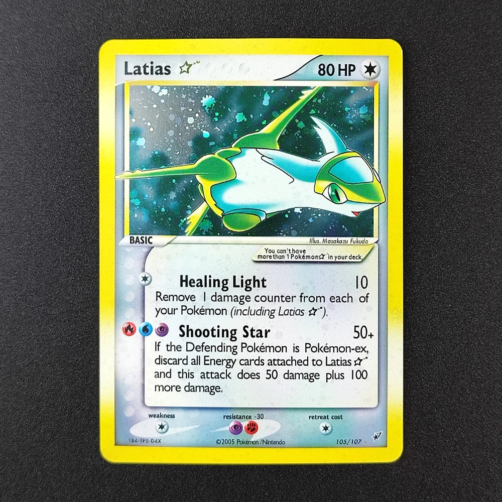 Diy Pokemon Card Gold Star Pikachu 104/110 Mewtwo 103/110 Rayquaza 107/107 Torchic Latias Ex Holon Tcg Collection Game Card