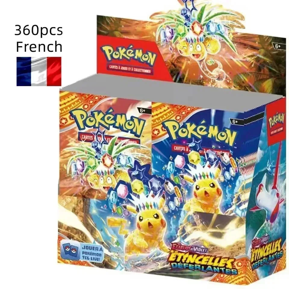 360P Pokémon francés TCG: Ecarlet & Violet AVENTURES ENSEMBLE Radiance Obsidian Flames Booster Box Pokemon Cards Game36 Pack Box