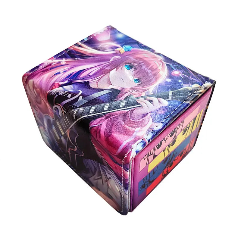 100+ PU Anime Cards Storage Box Deck Board Game TCG Cards Box Protector Bag for MGT/Pkm/Yu-gi-oh/Trading Card Collecting Game