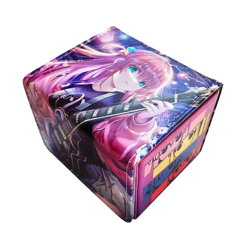 100+ PU Anime Cards Storage Box Deck Board Game TCG Cards Box Protector Bag for MGT/Pkm/Yu-gi-oh/Trading Card Collecting Game