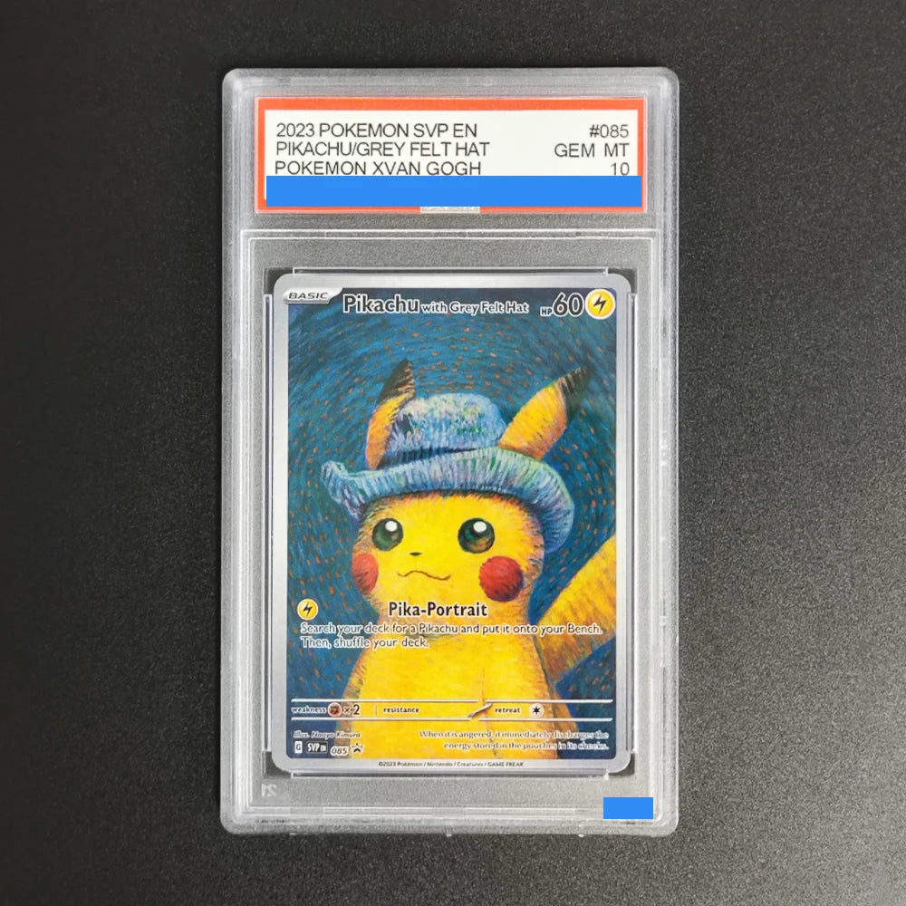 Proxy 2023 PTCG  POKEMON X VAN GOGH PIKACHU WITH GREY FELT HAT #085 SVP Authentication Grade 10 Card Toy