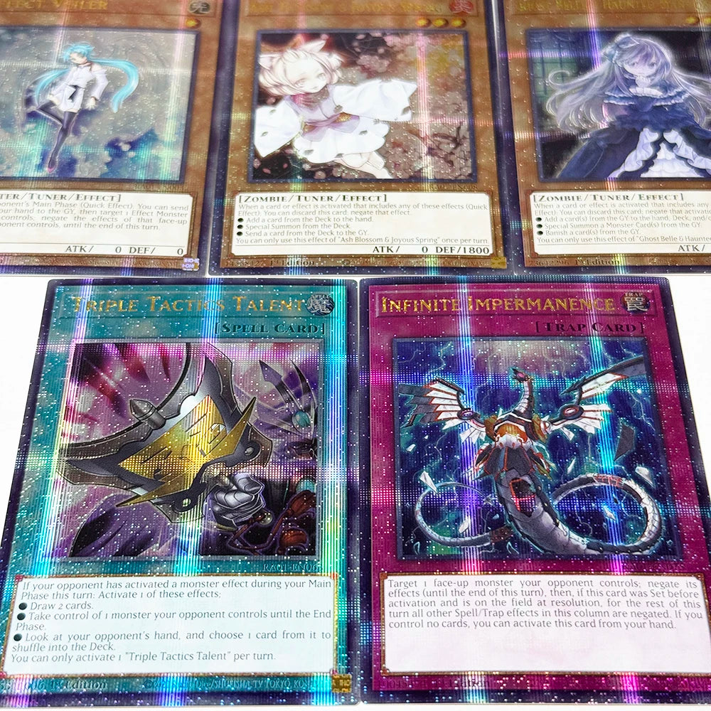 YuGiOh! 25Th Anniversary Rarity Collection Game Card Ash Blossom&Joyous Spring Ghost Belle&Haunted Mansion Triple Tactics Talent