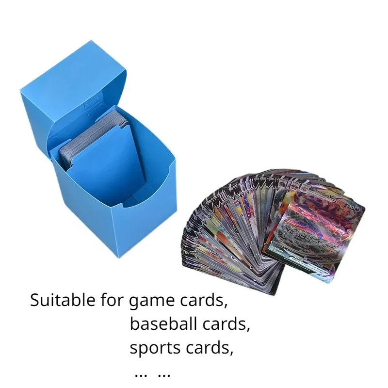 Holds 100+ Trading Card Storage Box Game Card Deck Box for Pokemon Magic YuGiOh Collectible Sport Cards Case Card Organizer