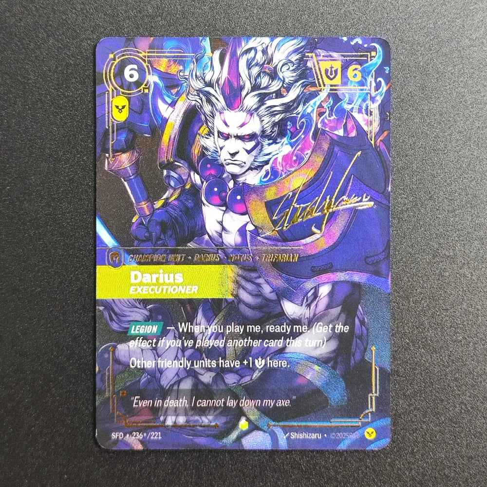 Proxy Riftbound League of Legends Spiritforged SFD Vayne Ahri Irelia Bard Teemo Yone Yasuo (Signature) Collection Game Card