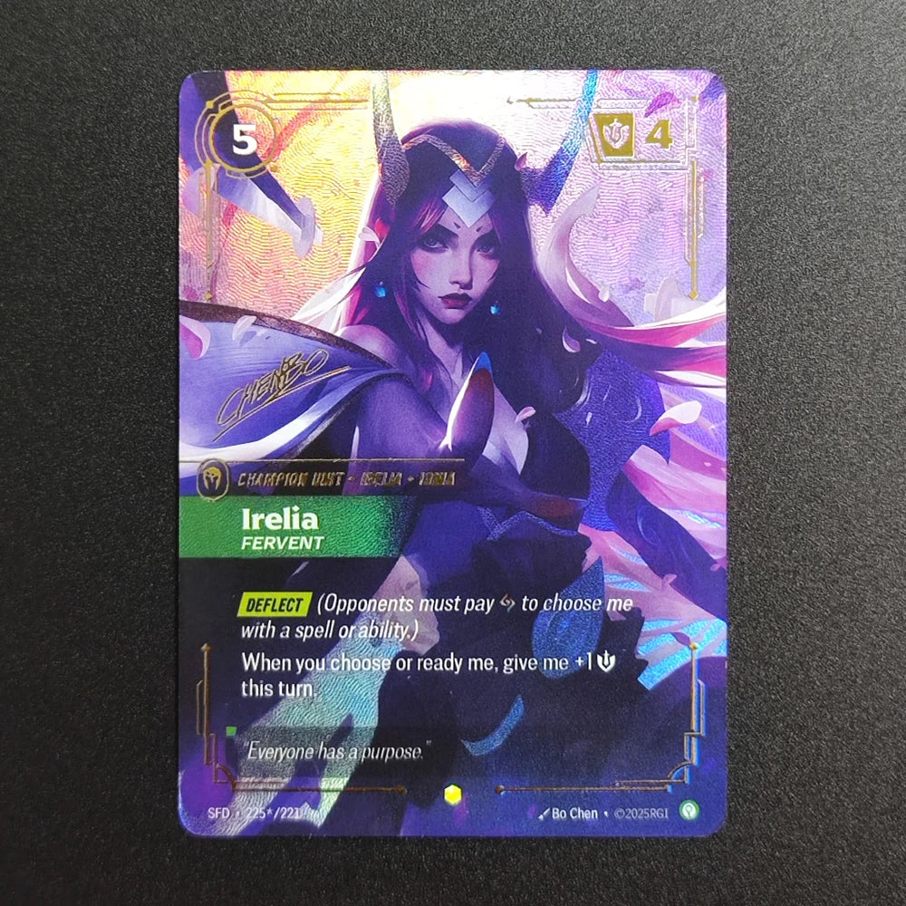 Proxy Riftbound League of Legends Spiritforged SFD Vayne Ahri Irelia Bard Teemo Yone Yasuo (Signature) Collection Game Card