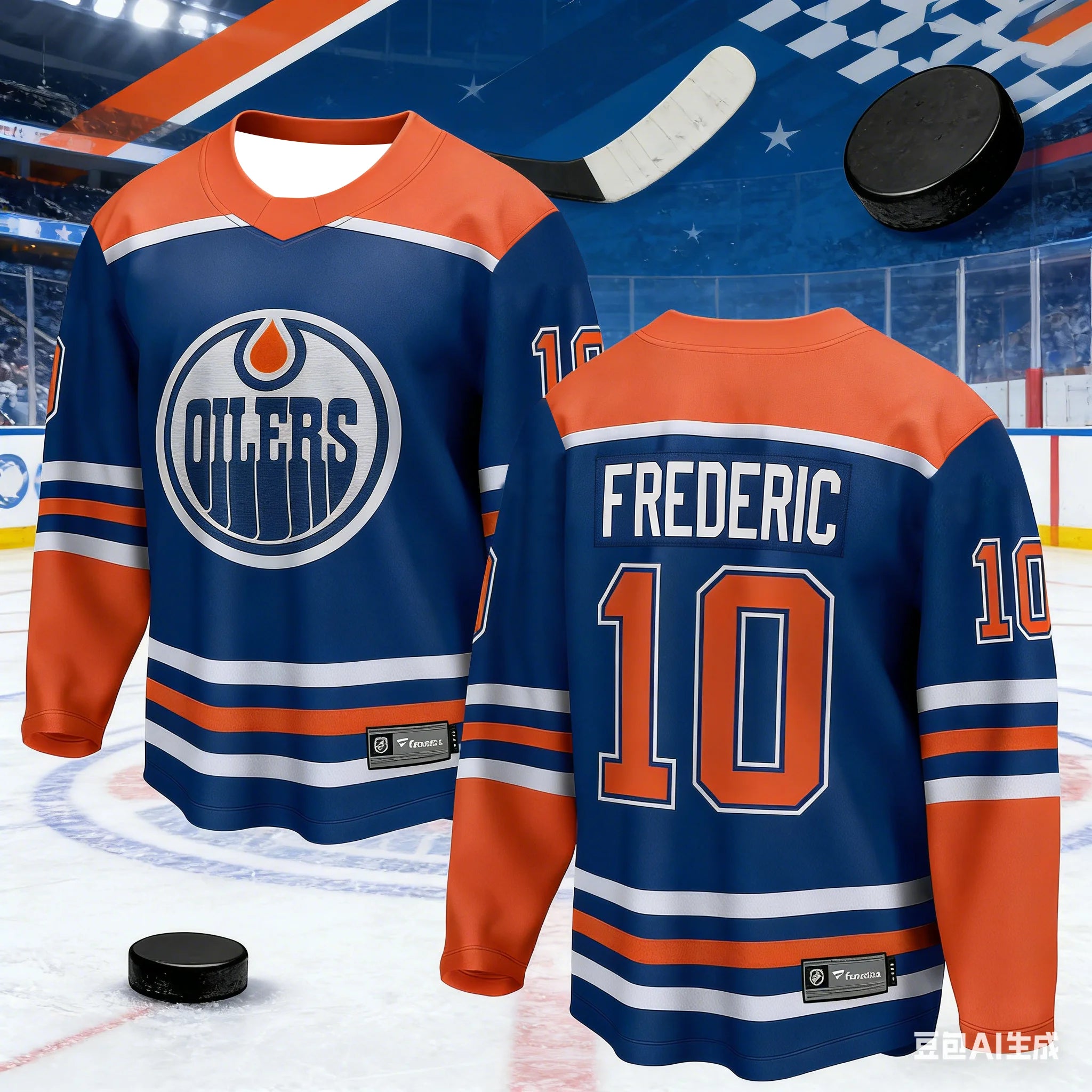2026 Men's New Canadian Men's Ice Hockey Sport Shirt 3D Print Royal High-Grade Ball Game Long-Sleeved Shirt Kids