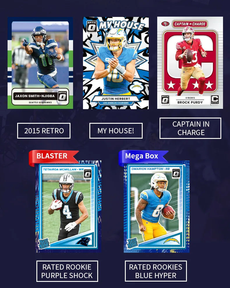 Panini 2026 NEW Donruss Optic NFL Trading Card Rugby Collection Official Periphery Surprise Gift Toy Collectibles Rare Boy