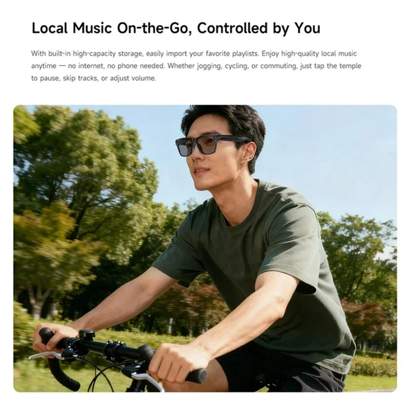 Lenovo AI Smart Glasses 8K HD Photochromic Multifunction Bluetooth Calling Voice Assistant Music Player Translate Camera