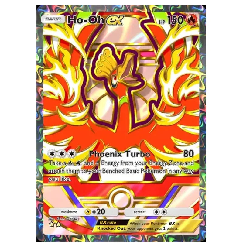 Diy Pkm Fan Art Tcg Pocket Eevee Ex Holo Pikachu Ex Lugia Buzzwole Lusamine Charlizard Solgaleo Full Art | Deluxe Pack Ex Card
