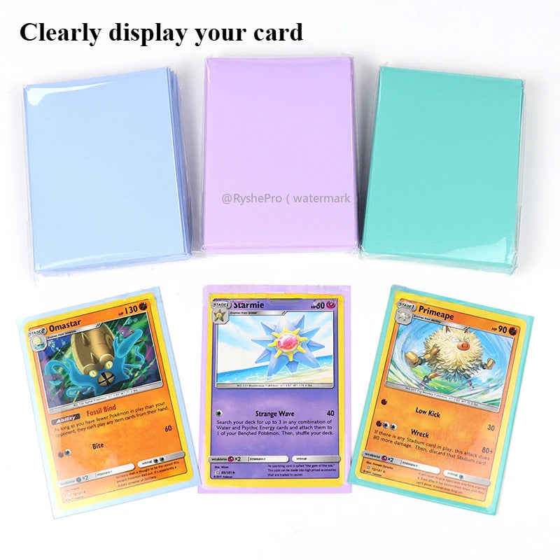 Standard Size Card Sleeves Premium Perfect Exact Fit Inner Card Sleeves with Pokemon Cards for TCG MTG Sports Cards ﻿