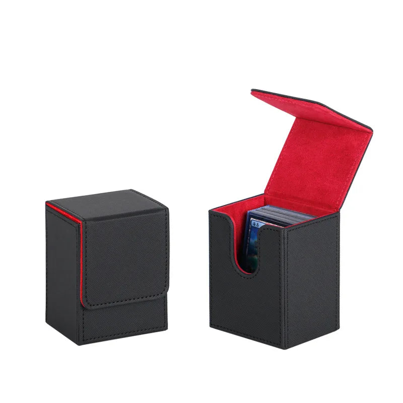 Card Deck Case for 400+ Trading Cards with 5pcs Divider PU Magnetic Storage Box Holder Sleeve Card for Game YuGiOh MTG Star Card