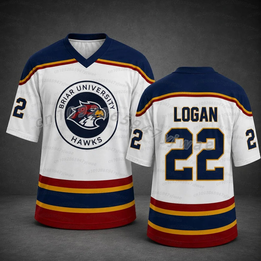 2026 Men Women T-Shirt Off Campus Briar University Hockey Jersey Graham 44 22 Di Laurentis 66 Tucker46 Long Sleeve Kids T Shirts