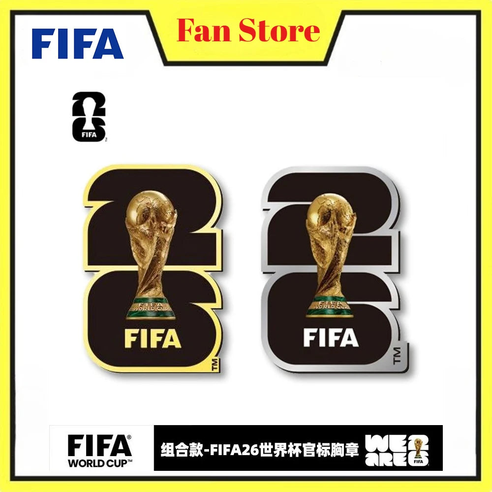 FIFA Official 2026 World Cup Badge Metal Enamel Brooch Pin US Canada Mexico Souvenir Collectible Chest Pin Gift