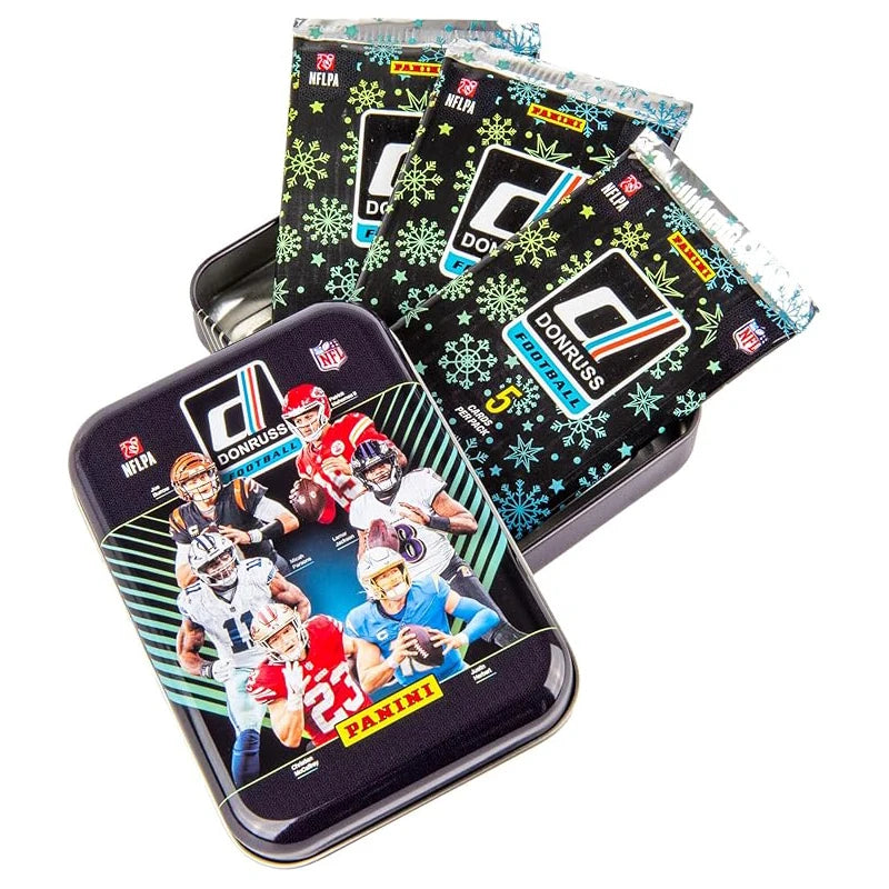 PANINI 2024 Donruss NFL Rookie Cards Elite Tin Box Official Draft Picks Trading Cards with Rookie Premier Inserts Cards Gift Box