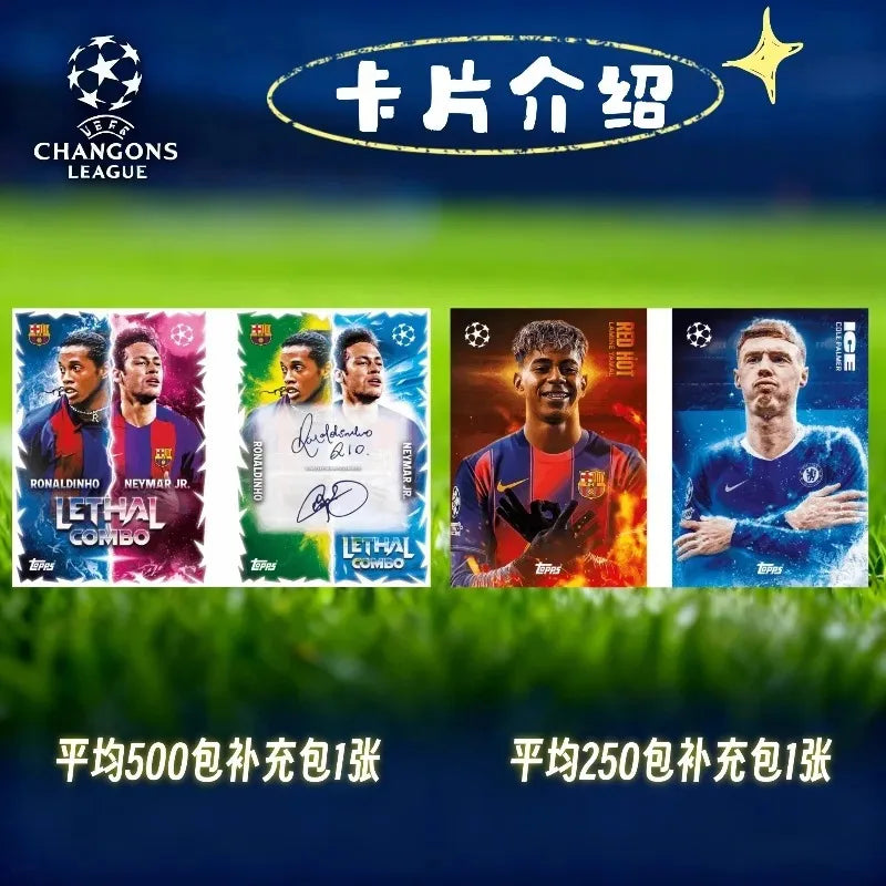 2026 New Season Topps UCC Match Attax 2025-26 Top Champions League match ttag big iron boxSeries Football Star Card Fan Toy Gift
