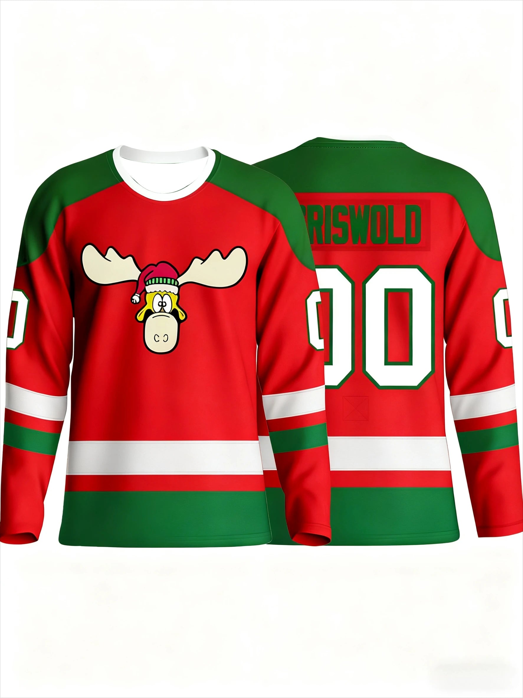 "Youngblood 10" Hockey Jersey - Red & White with "M" & Horse Logo Stylish Athletic Fan Jersey