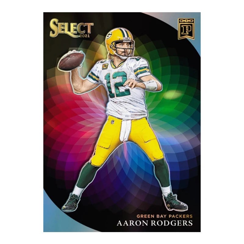 PANINI Select Football Series Aaron Rodgers Patrick Mahomes Tom Brady Trevor Lawrence Diy Homemade Collection Card Toys Gift