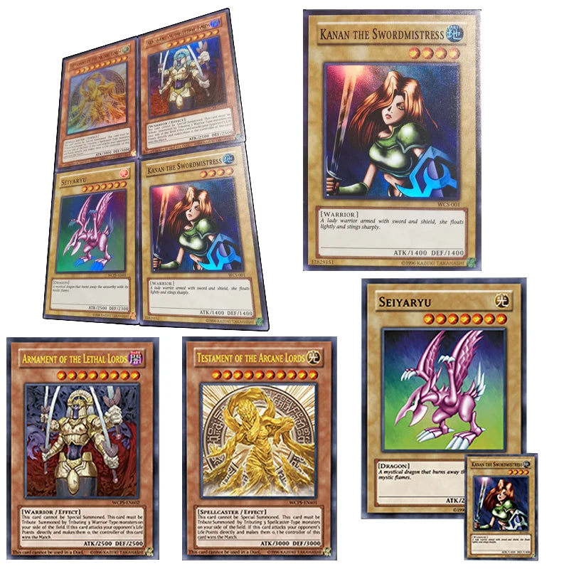 Yu-Gi-Oh DIY Seiyaryu Iestament of The Arcane Lords Armament of The Lethal Lords Collectible Cards for Christmas Birthday Gifts