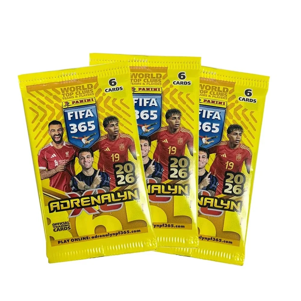A Random 1pc PANINI Limited Edition FIFA 365 2026 Adrenalyn XL Fat Pack Featuring Official Player Cards, Including Limited Cards
