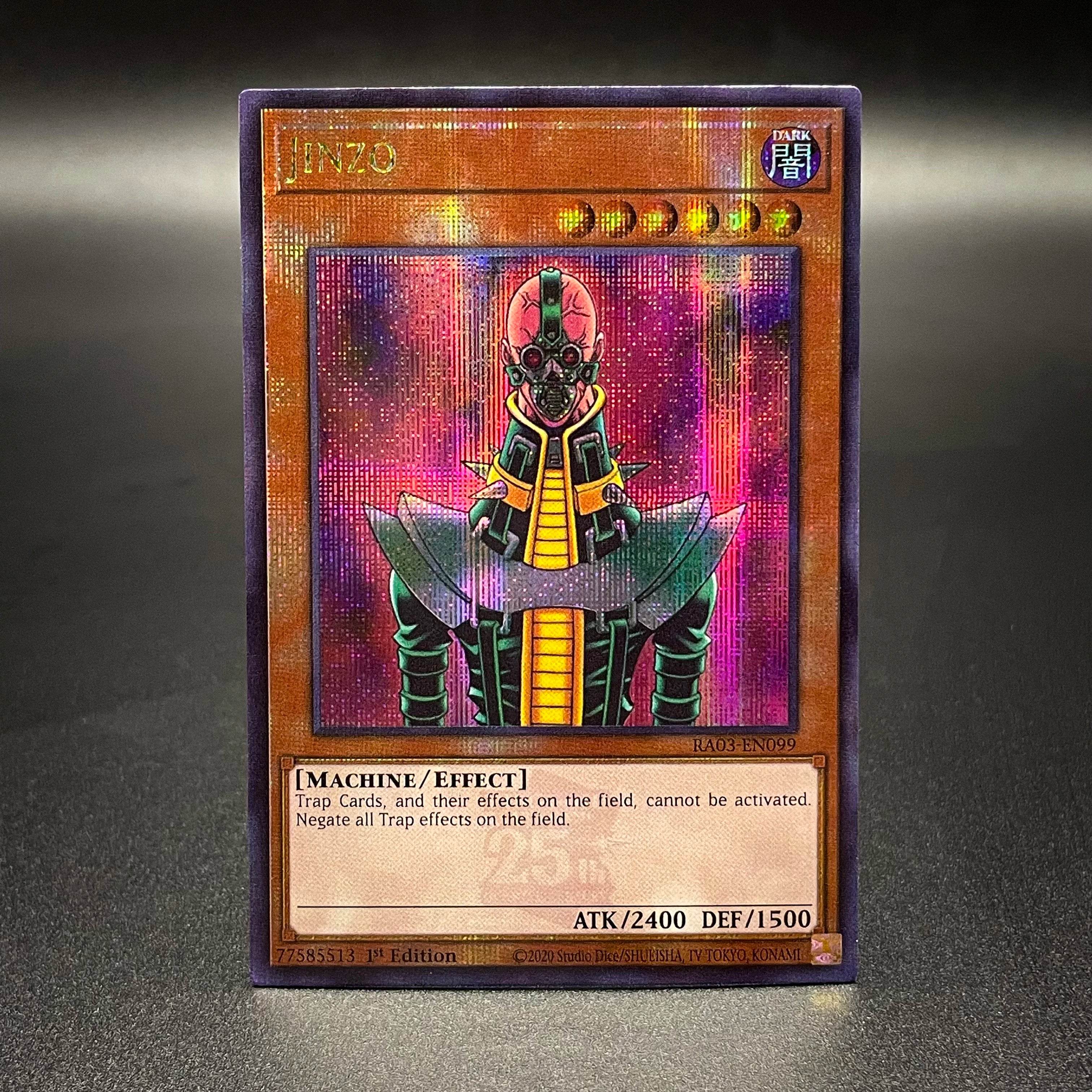 YuGiOh! QCSER Cards RA03-EN099 JINZO MULCHAMY MEOLS RAIGEKI MIRROR FORCE YU-GI-OH High Quality Proxy Card