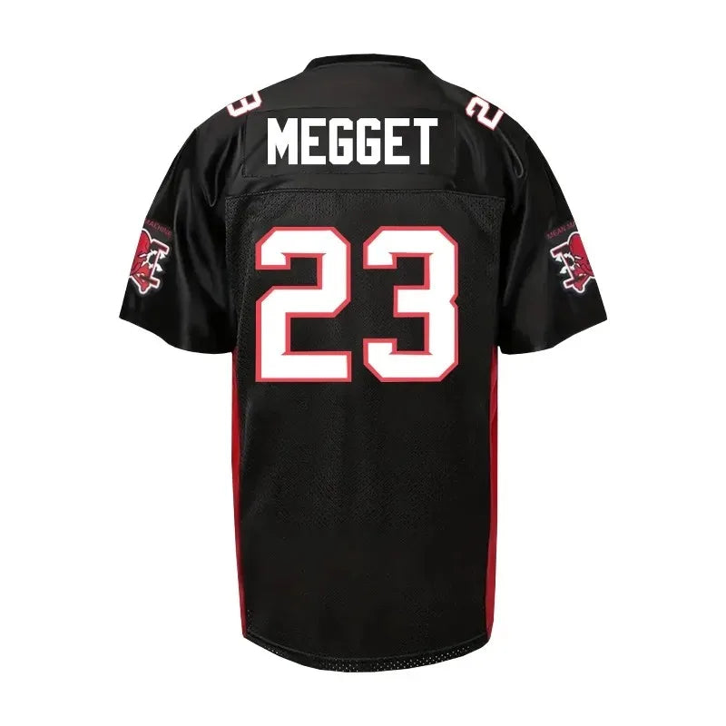 Mean Machine American Football Jersey Quick Dry Mesh Shirt Men Number 13 18 23 X Movie Version Training Retro Fan Sport Top