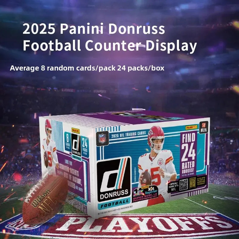 2025 Panini Donruss Football NFL Trading Cards Mystery Box Sports Collectibles Holiday Birthday Gifts for Boys & Girls
