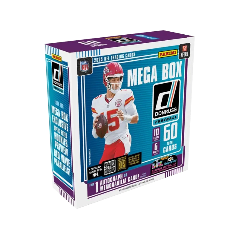 2025 Panini Donruss Football NFL Trading Cards Mystery Box Sports Collectibles Holiday Birthday Gifts for Boys & Girls