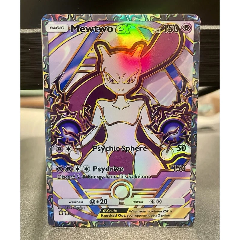 Diy Pkm Fan Art Tcg Pocket Eevee Ex Holo Pikachu Ex Lugia Buzzwole Lusamine Charlizard Solgaleo Full Art | Deluxe Pack Ex Card