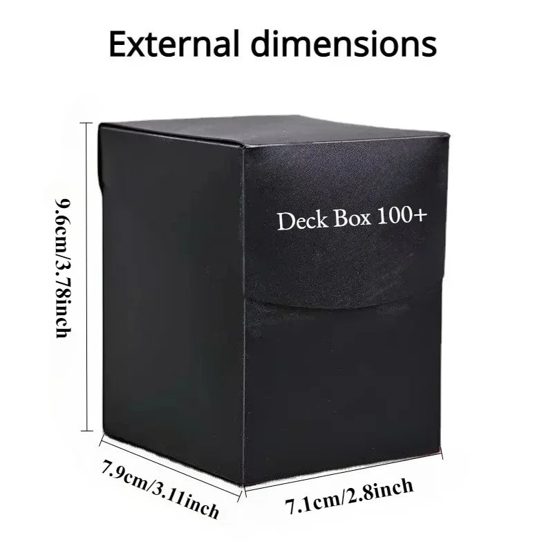 Holds 100+ Trading Card Storage Box Game Card Deck Box for Pokemon Magic YuGiOh Collectible Sport Cards Case Card Organizer