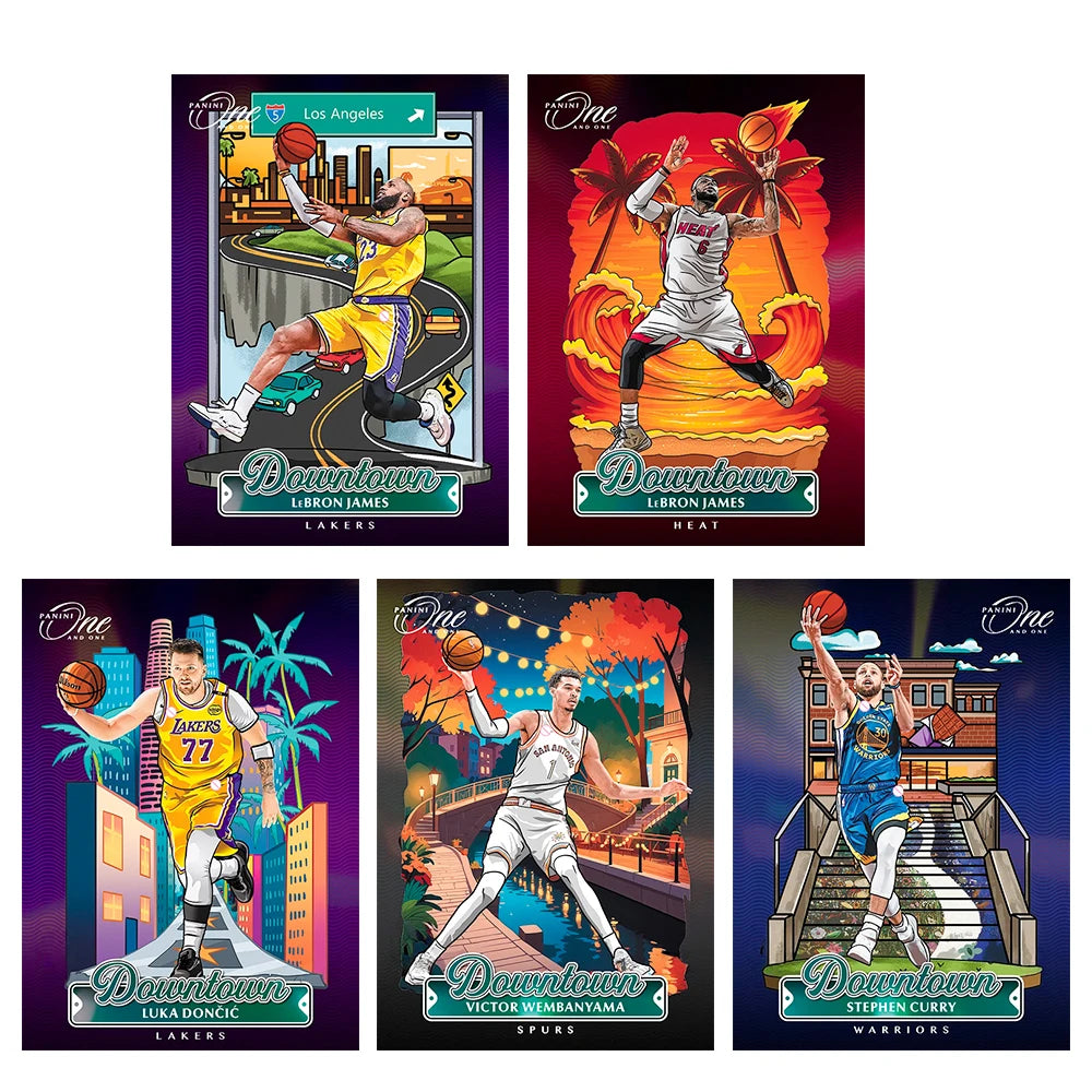 SPORTS DIY homemade 2025 basketball DOWNTOWN Curry James Durant Doncic Wembanyama Tatum Lillard Collectible cards Holiday gifts