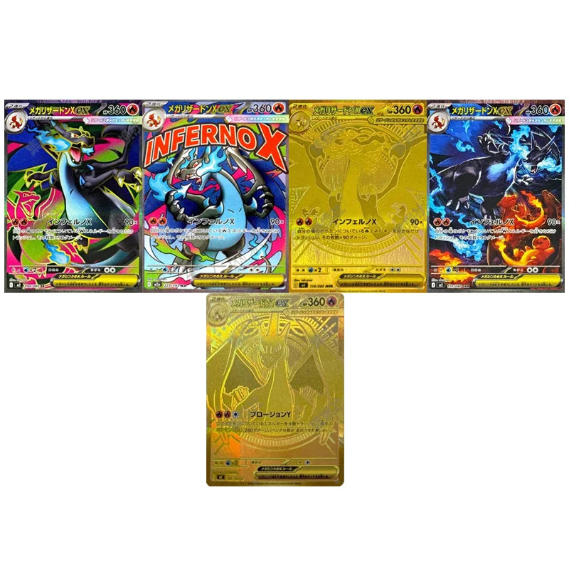 Diy Proxy Pokemon Card The Start Deck 100 Battle Mega Charizard Y Ex M2 Mega Charizard Inferno X Ex Japanese Version Card
