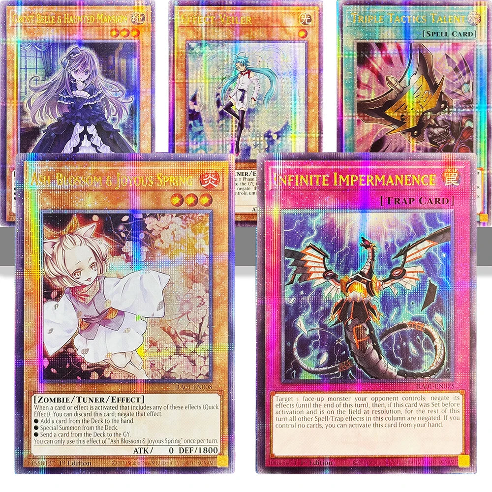 YuGiOh! 25Th Anniversary Rarity Collection Game Card Ash Blossom&Joyous Spring Ghost Belle&Haunted Mansion Triple Tactics Talent